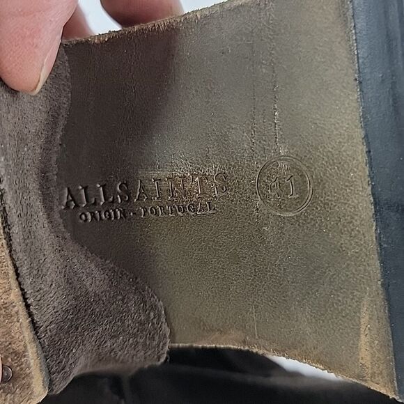 All Saints Suede Leather Harness Women's Ankle Boots - Picture 11 of 13